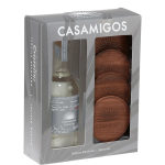 Casamigos Tequila Reposado Crystal W/ 4 Coaster 750Ml