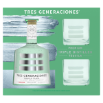 Tres Generaciones Tequila Plata 80 W/ 2 Glasses 750Ml - Image 2